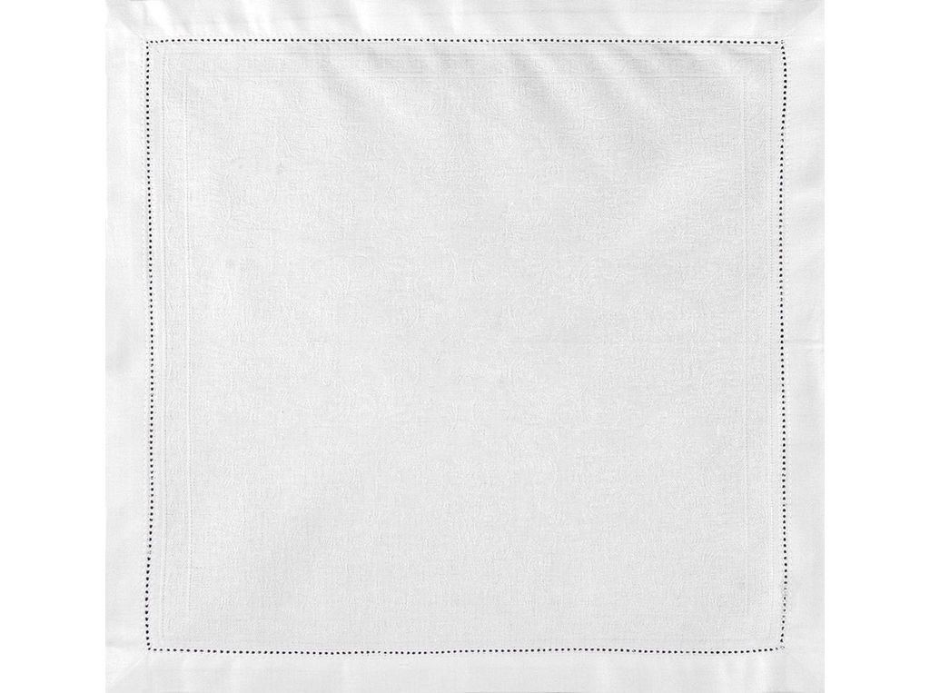 01с-44ЯК Салфетка 45*45 "Романтика" цв. белый (по 6 шт