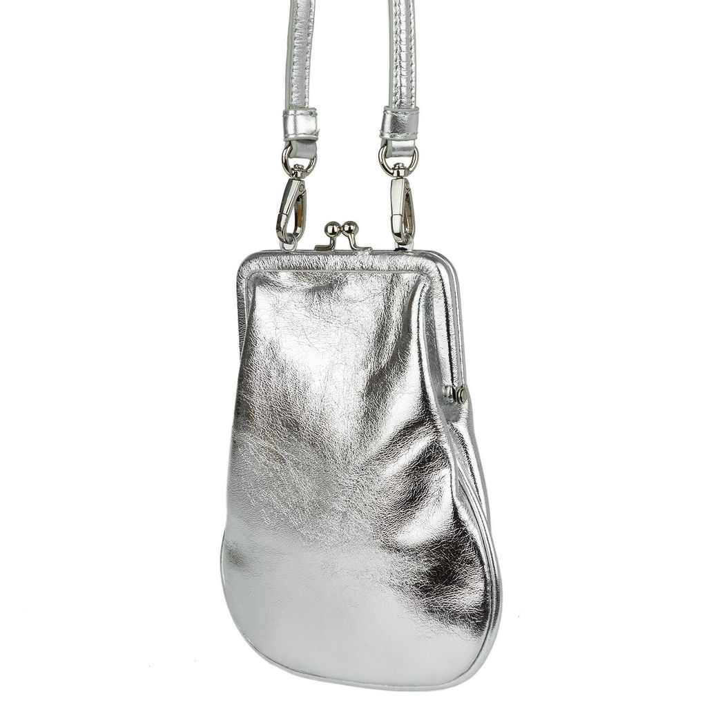 Женская кожаная сумочка с фермуаром - Barcelo biagi фото 2