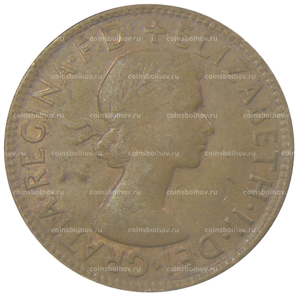 Монета 1 пенни 1963 года Австралия