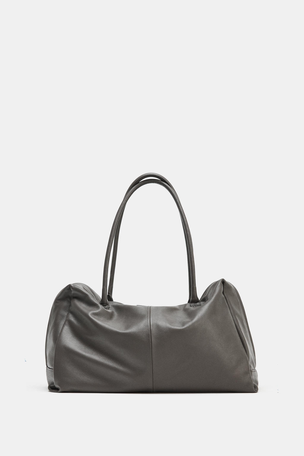 MAXI LEATHER BOWLING BAG - Zara фото 9