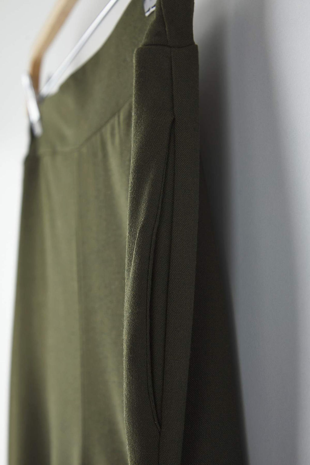 Haki Beli Lastikli Wide Leg/Genis Paca Pantolon TWOAW26PL00132 - Trendyolmilla фото 6