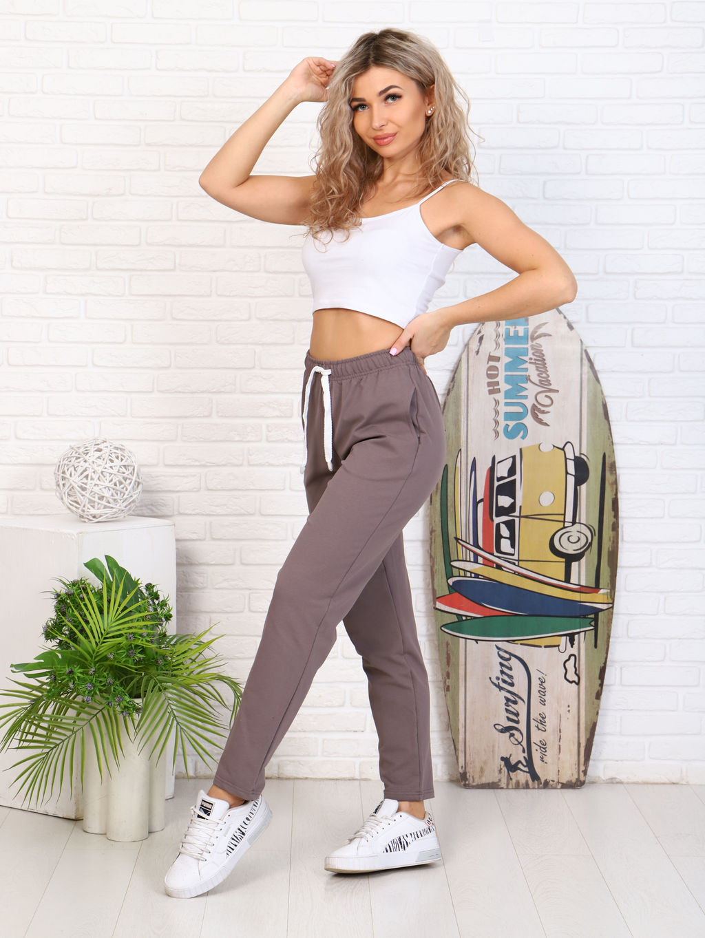 Брюки женские 8-038з (капучино)