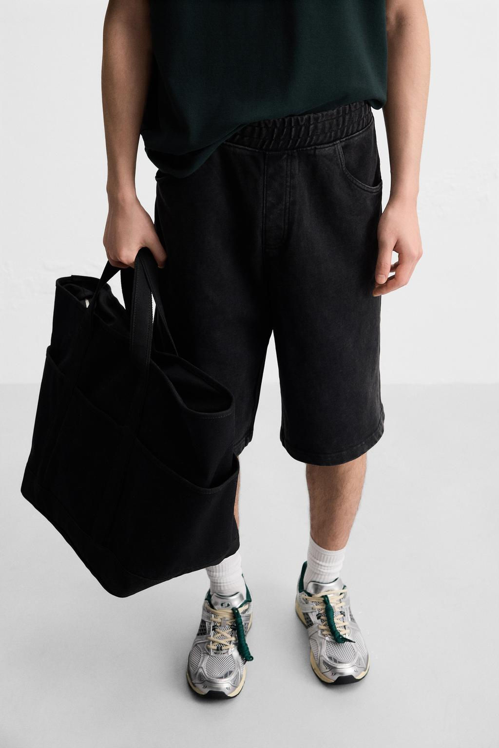 BAGGY FIT JOGGER BERMUDA SHORTS - Zara фото 5