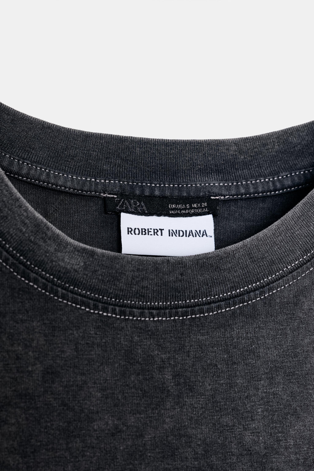 WASHED LONG SLEEVE T-SHIRT - Zara фото 7