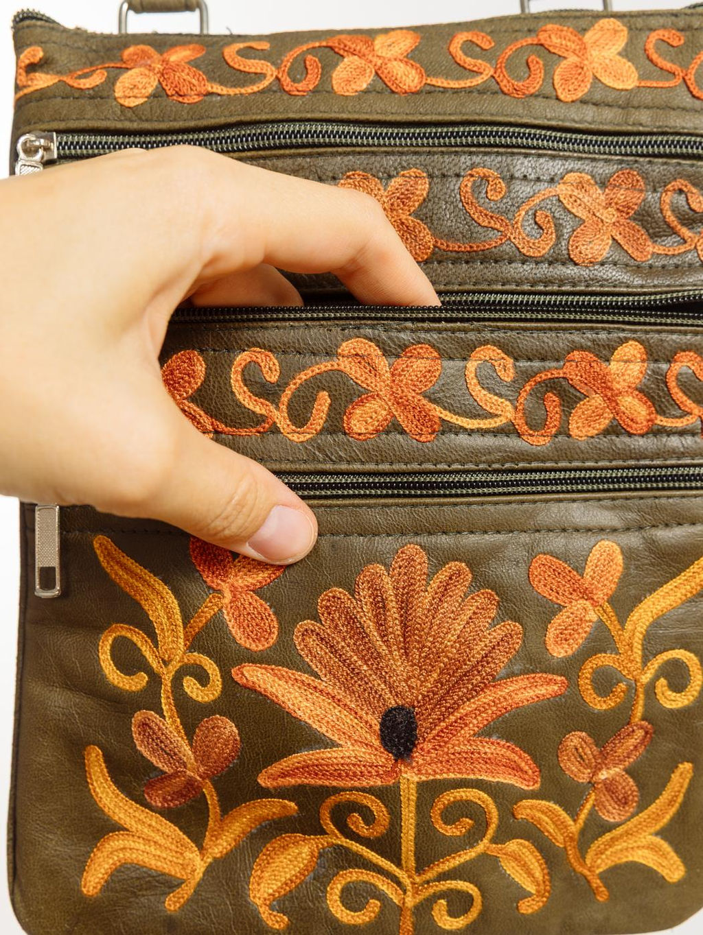 Сумка натуральная кожа через плечо №1114/39 - Ганг фото 5