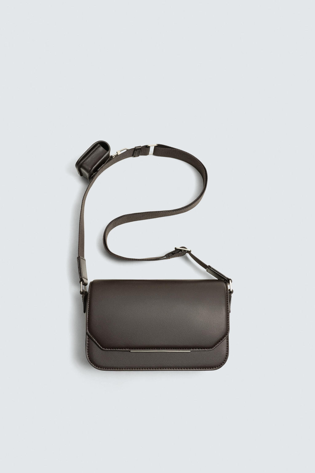 PLAIN CROSSBODY BAG WITH FLAP - Zara фото 4