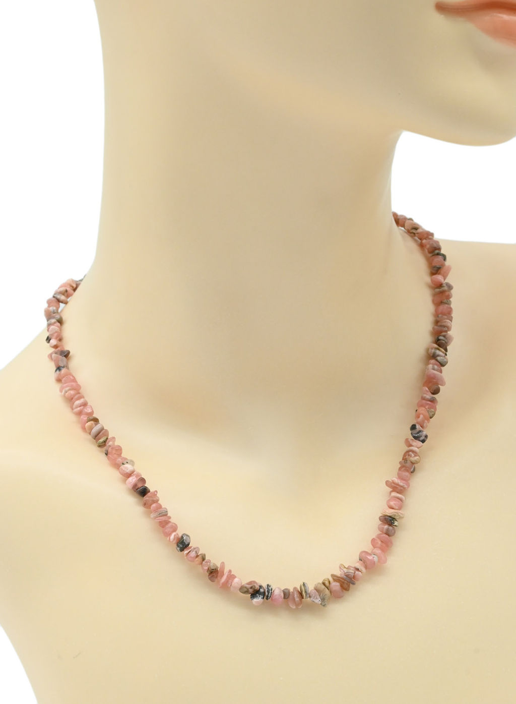 Бусы из родохрозита крошка, 46см
