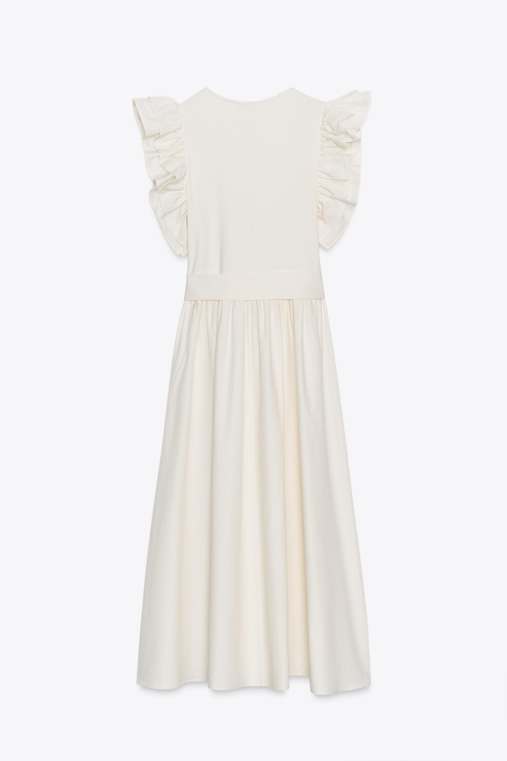 RUFFLED CONTRAST DRESS - Zara фото 22