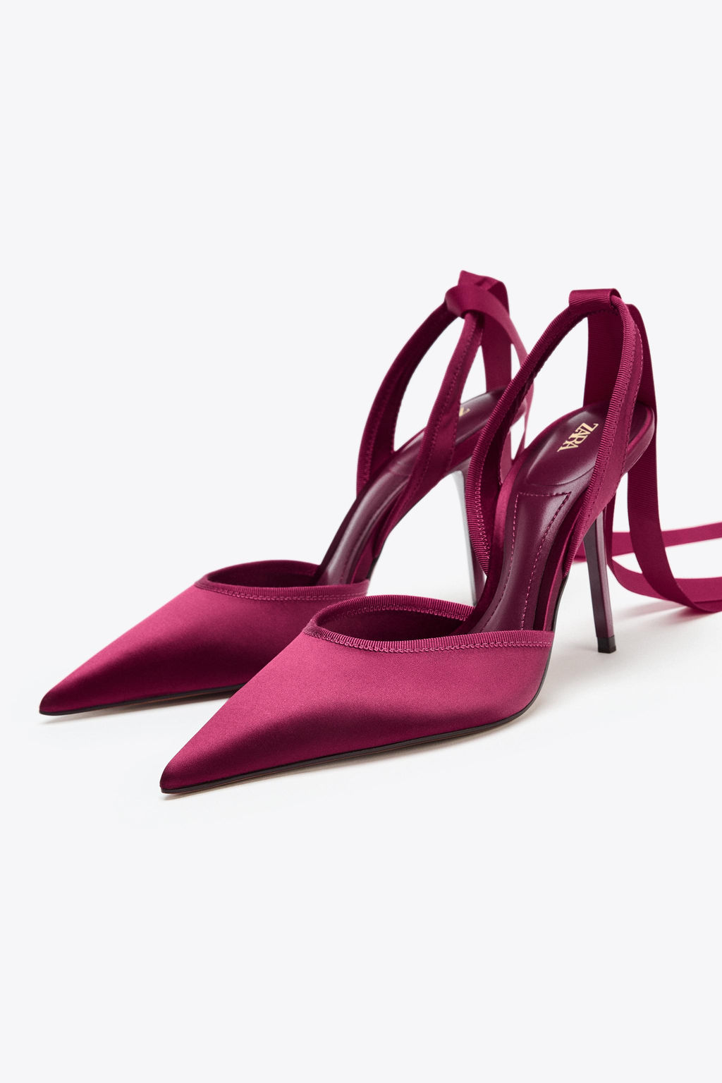 SLINGBACK HEELED SHOES WITH STRAP - Zara фото 10