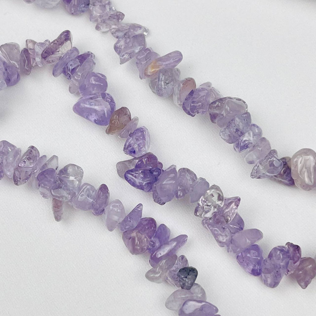 Бусины для украшений из лавандового Аметиста крошка 76 см