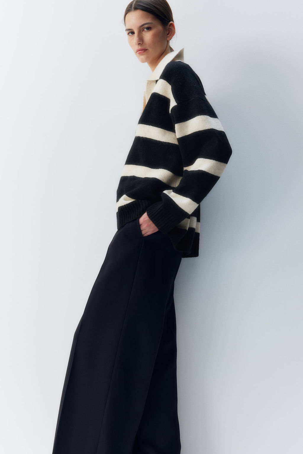 Jersey de punto fino con cuello - H&m фото 6