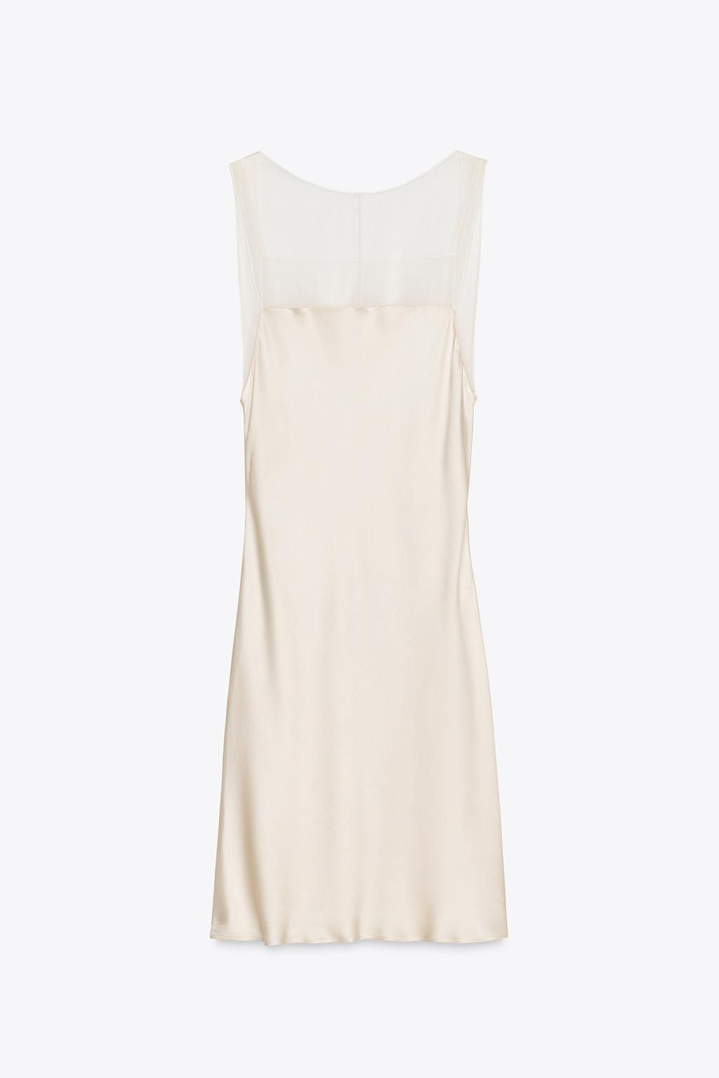 LIMITED EDITION TULLE SATIN DRESS - Zara фото 4