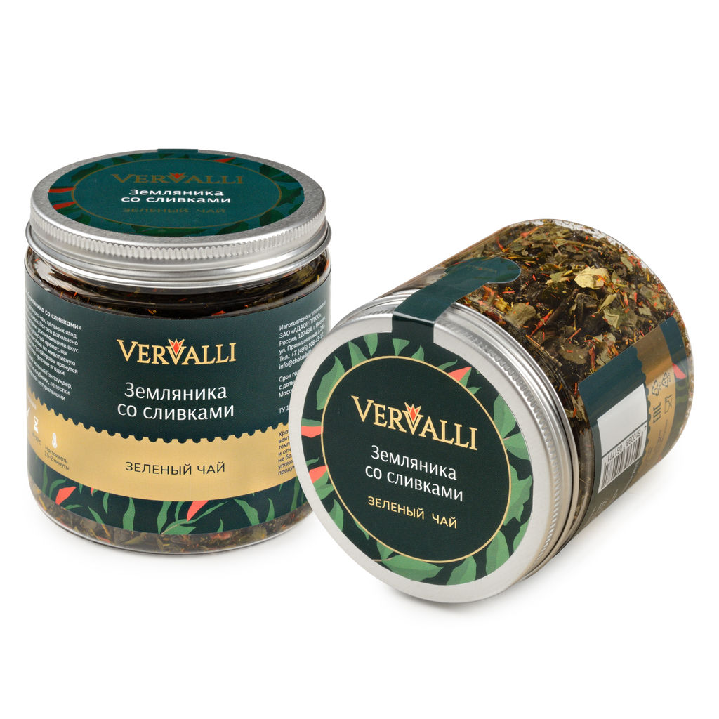 Зеленый чай Земляника со сливками 70 гр - Chokodelika фото 2