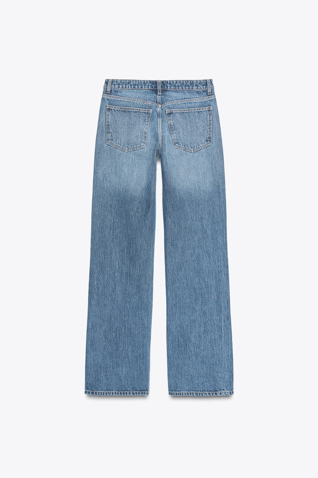 TRF MID-WAIST WIDE-LEG JEANS - Zara фото 8
