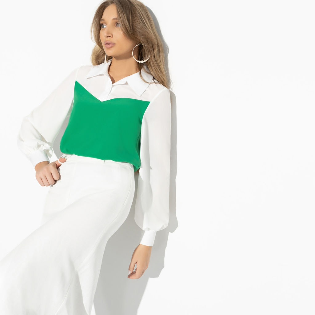 Блуза, С высоты очарования (sexy green, с поясом) - Charutti фото 6