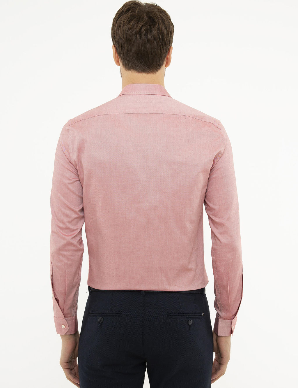 Красная зауженная рубашка с длинным рукавом - Cacharel фото 3