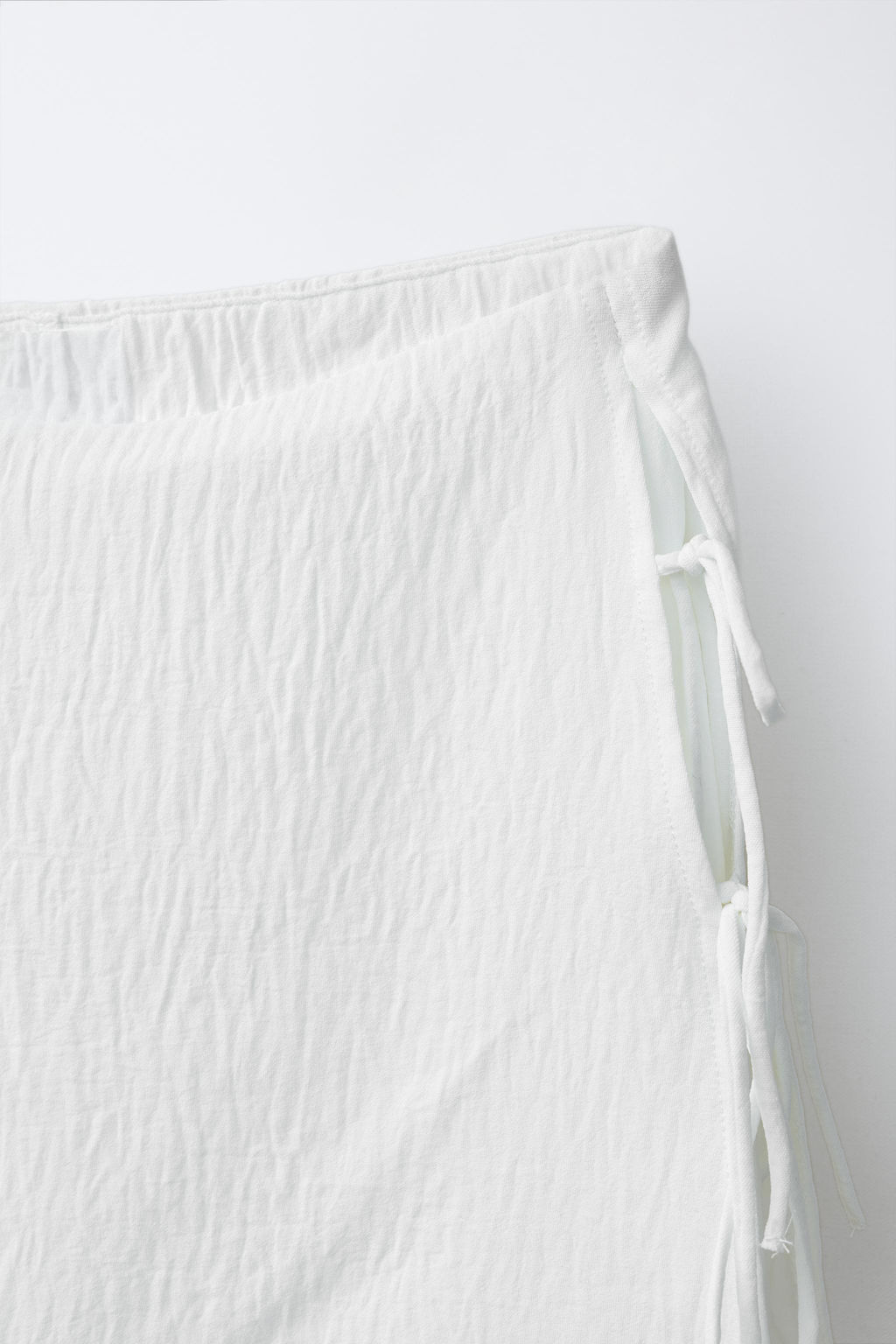PANTAL?N WIDE LEG PAREO / Blanco - Zara фото 3