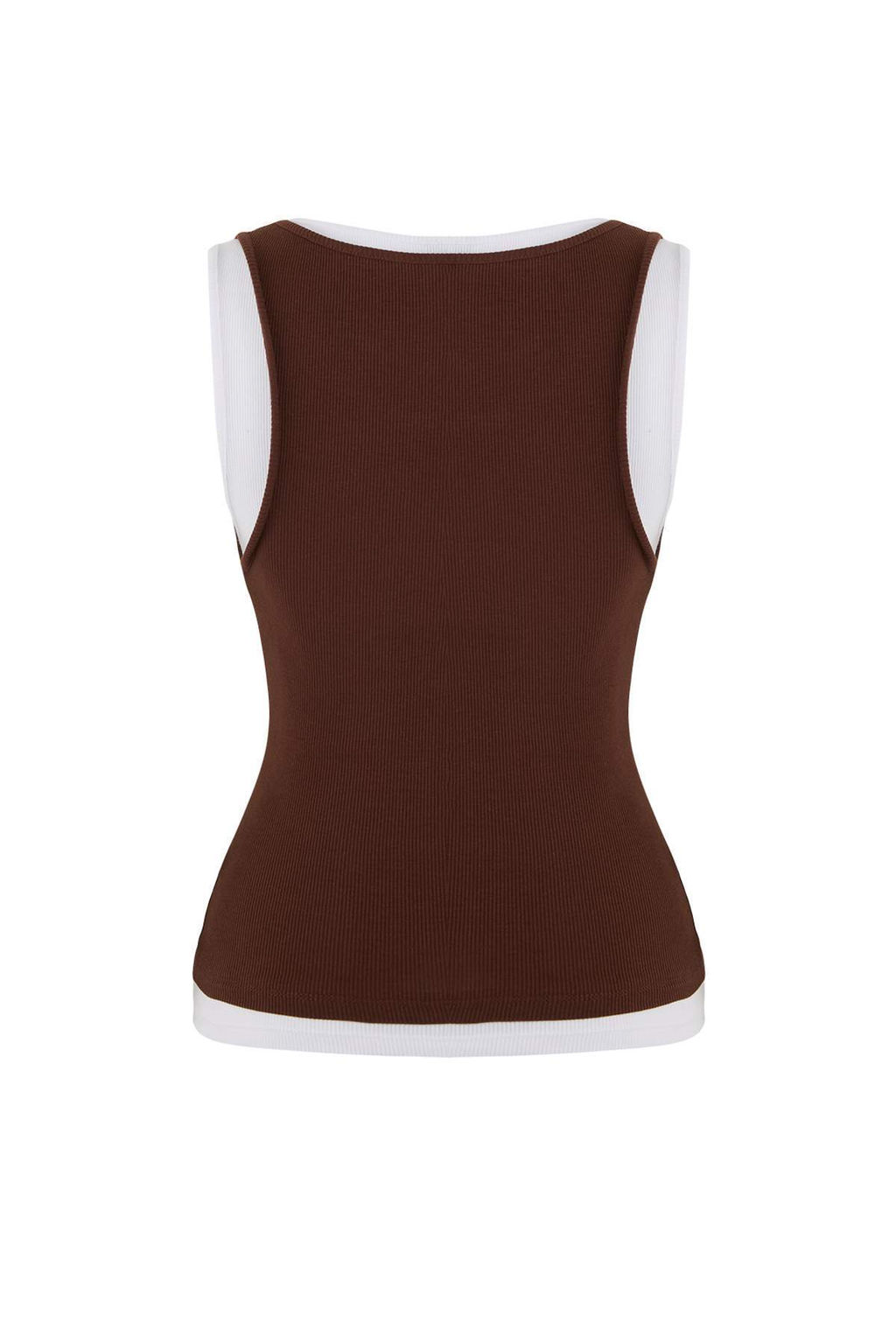 Wardrobe Essentials-Antrasit Cift Katl? Fitted/Vucuda Oturan Kolsuz Esnek Orme Atlet TWOSS26AL00009 - Trendyolmilla фото 9