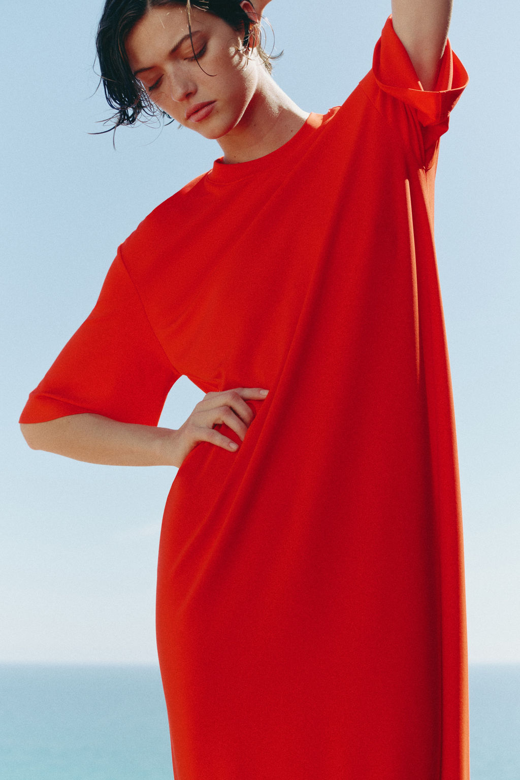 Vestido camiseta largo - H&m фото 4