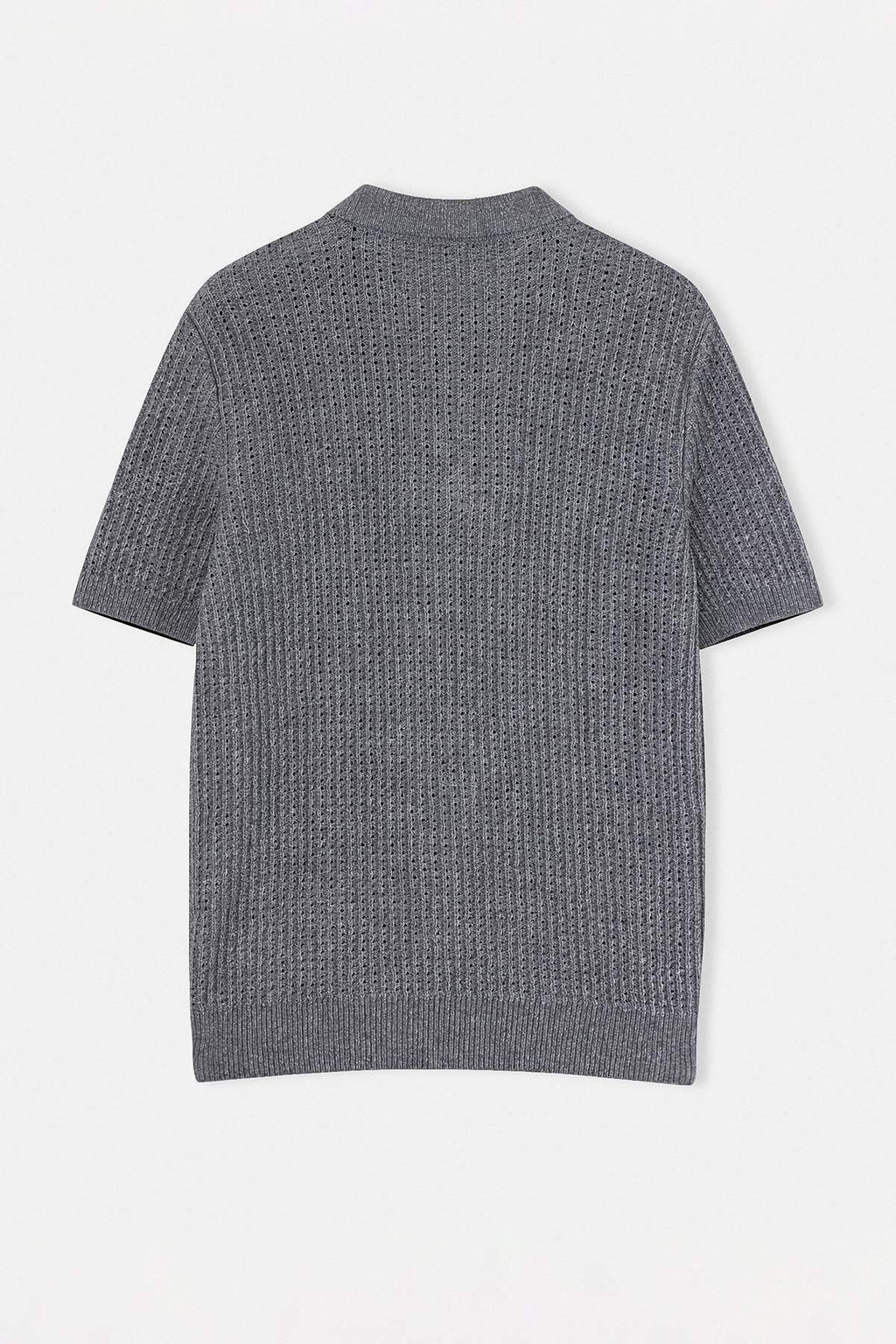 Gri Regular Polo Yaka Duz Polo Yaka T-shirt TMNSS26PO00027 - Trendyolmilla фото 4