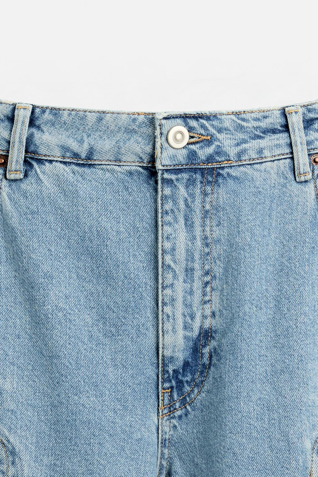BARREL FIT JEANS WITH SEAM DETAILS - Zara фото 8