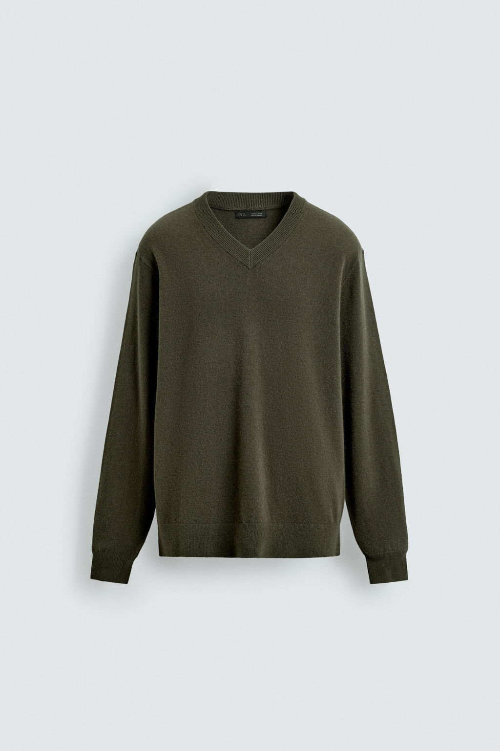 100% WOOL V-NECK JUMPER - Zara фото 7