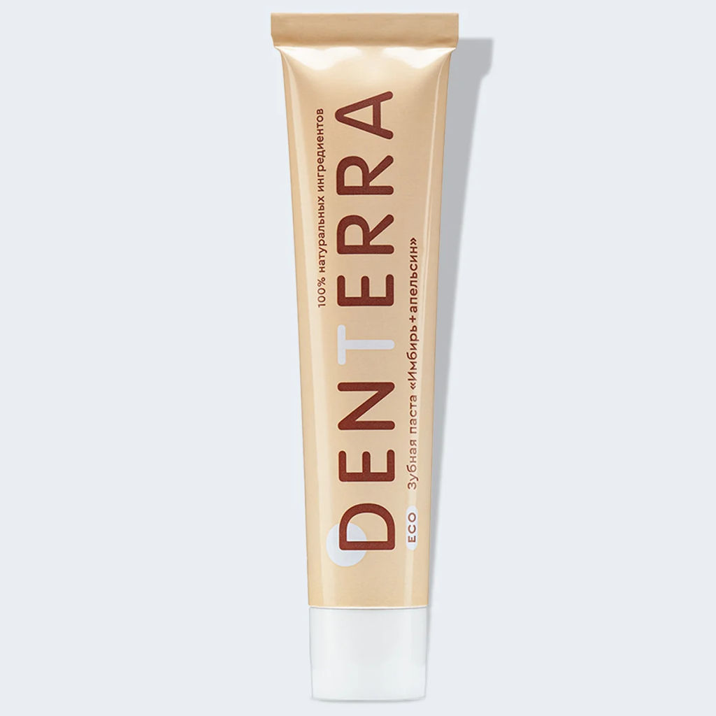 Зубная паста Denterra, серия Eco, Имбирь+апельсин