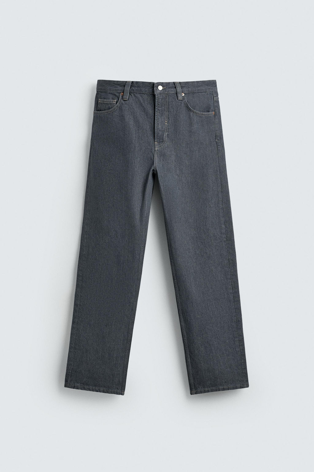 JEANS STRAIGHT FIT / Gris - Zara фото 8