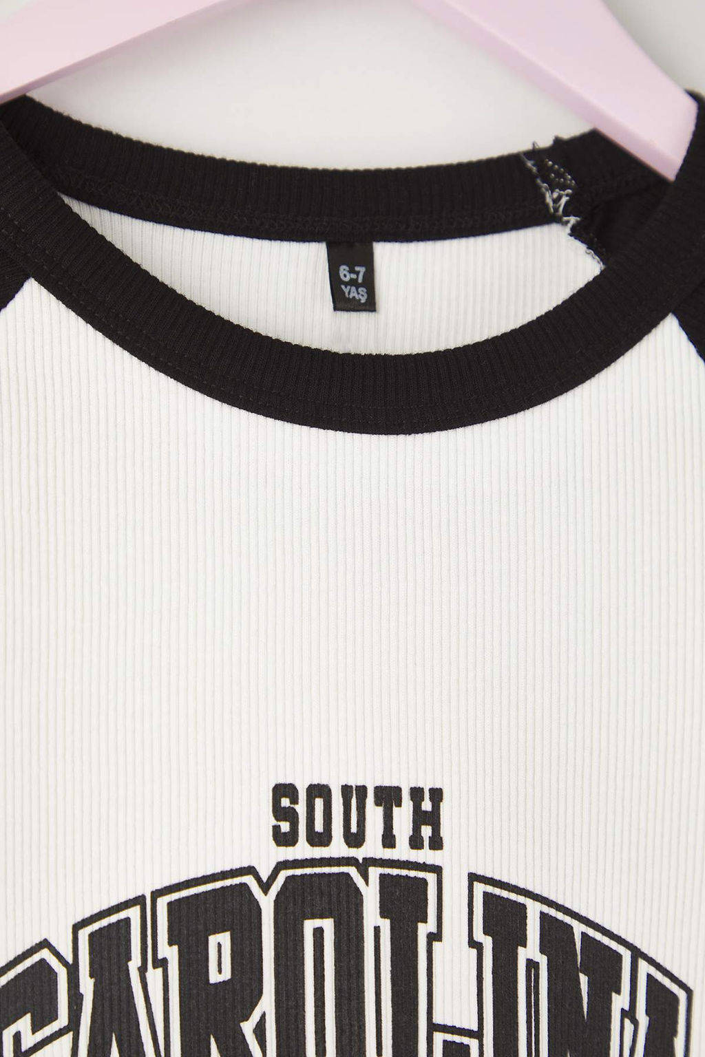 Siyah-K?rm?z? 2li Pamuklu Slogan Bask?l? Regular K?z Cocuk Orme T-Shirt TKDAW26TS00008 - Trendyolmilla фото 6