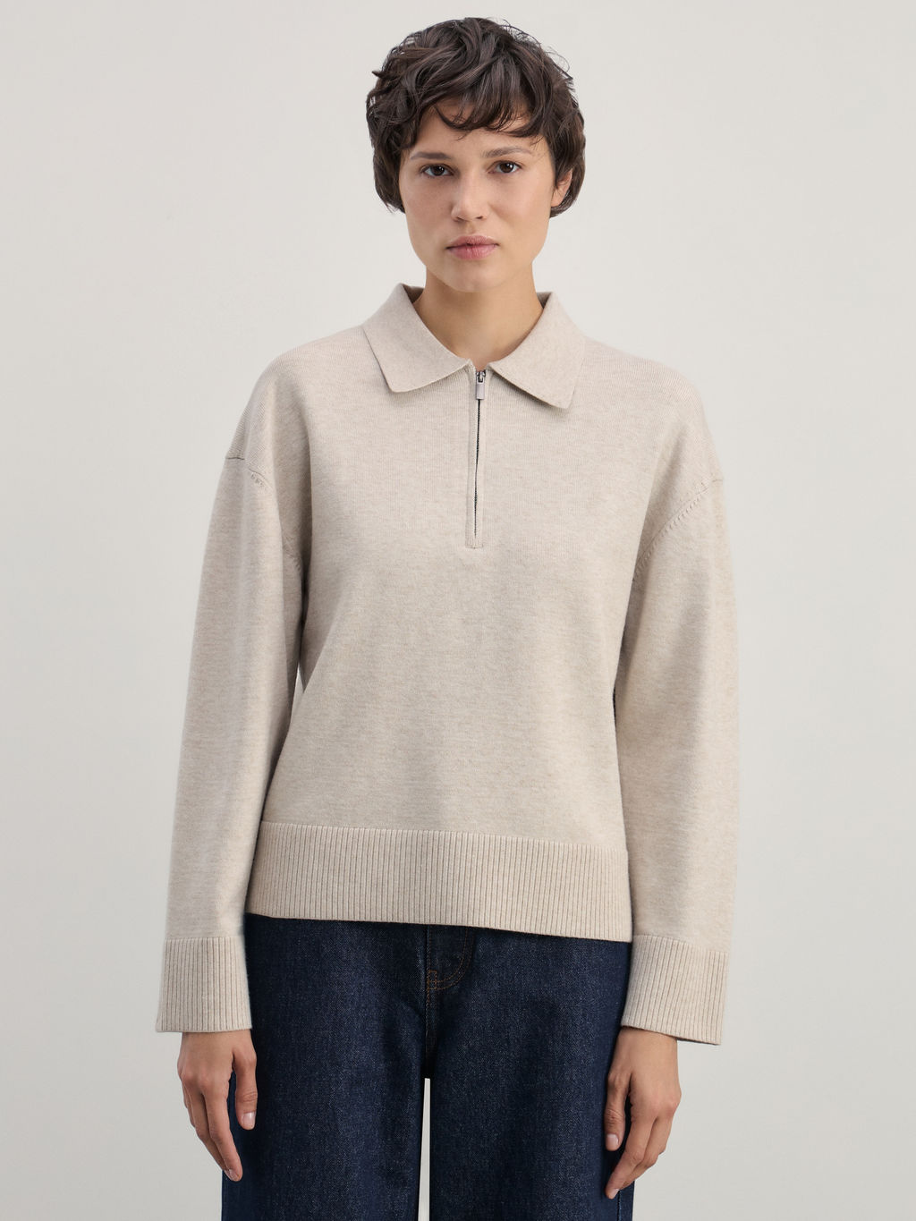 Джемпер поло из вискозы / Zarina  фото 3