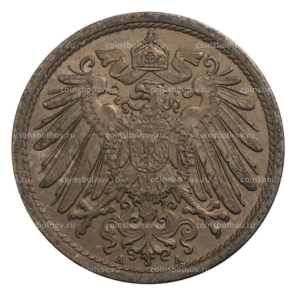 Монета 10 пфеннигов 1915 года А Германия