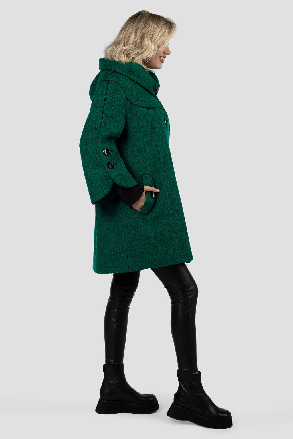 01-11984 Пальто женское демисезонное - El podio фото 3