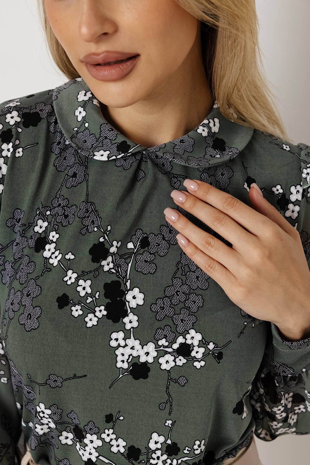 Блузка женская 7090/01/Оливковый - Rise фото 5