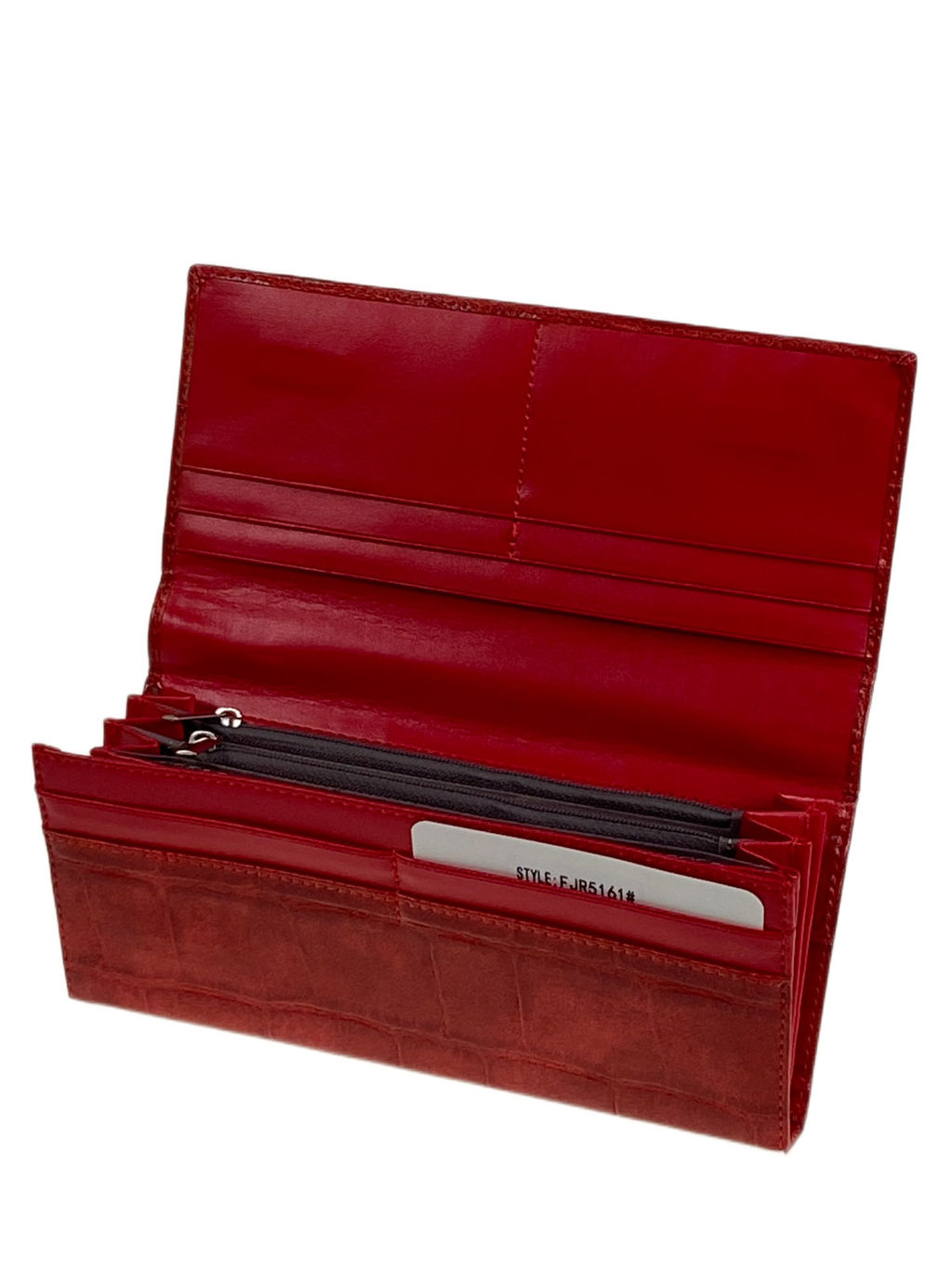 Женское портмоне из искусственной кожи, цвет бордово-красный - Greta фото 2