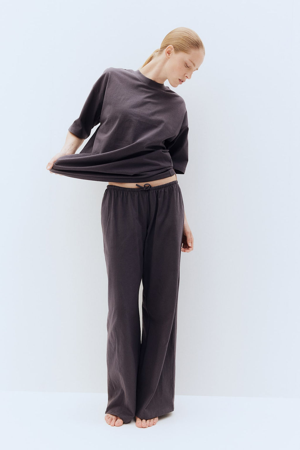 Pantalon amplio de punto - H&m фото 2