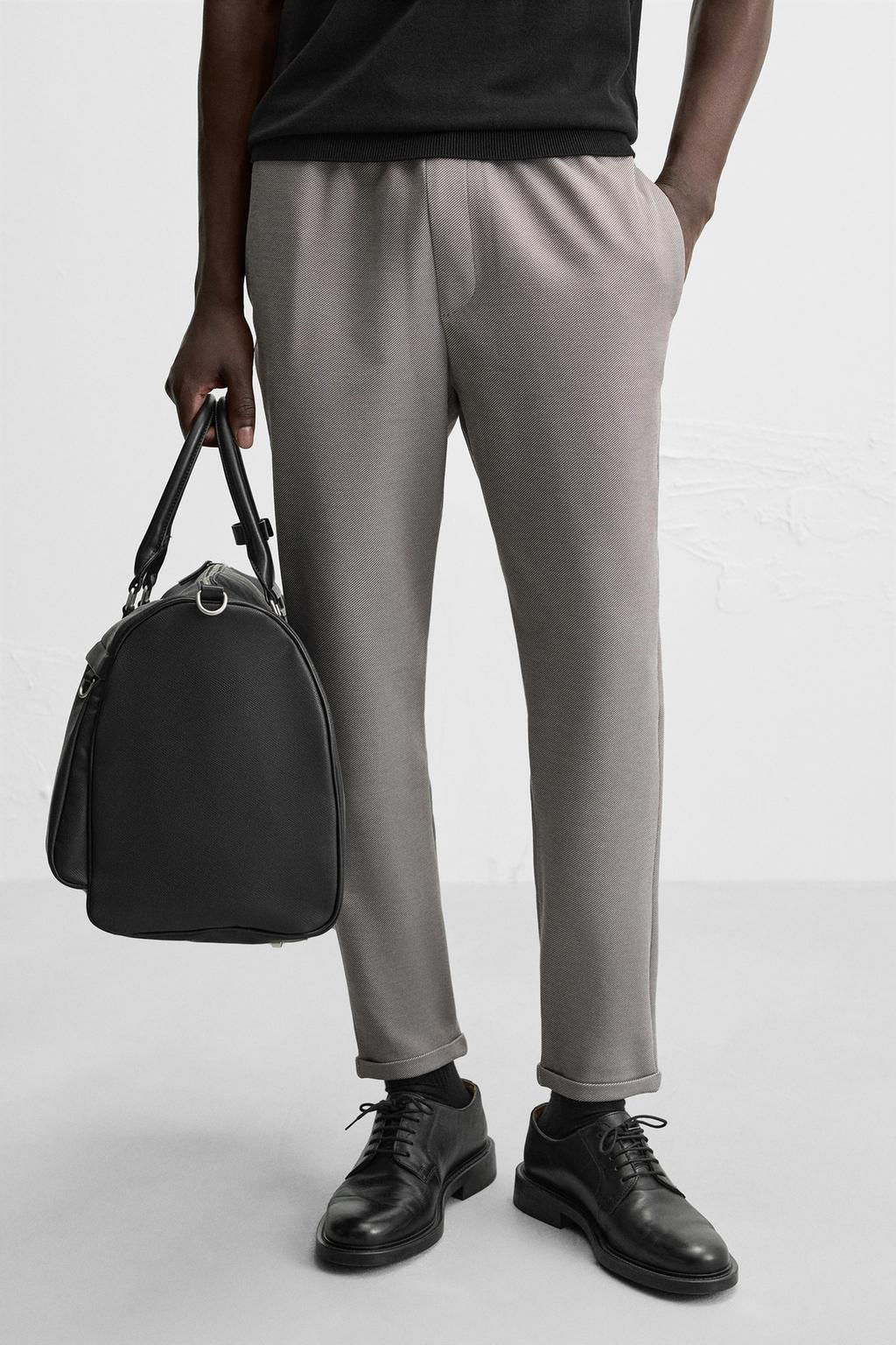 EASY CARE JOGGER WAIST TROUSERS - Zara фото 34
