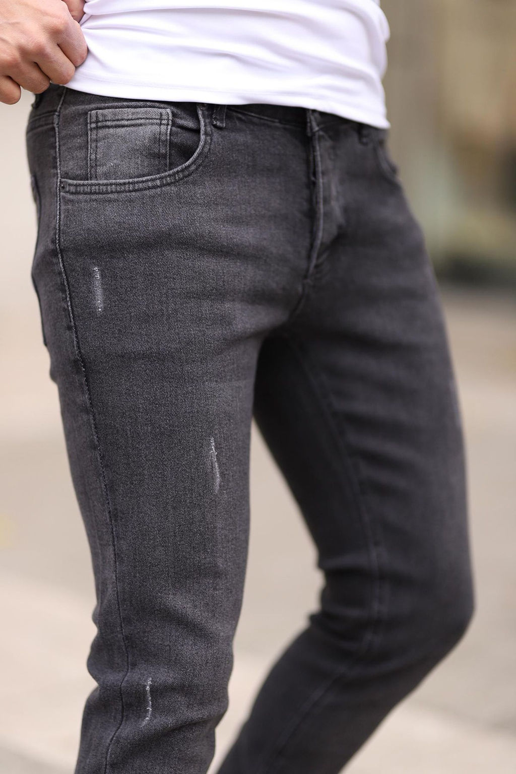 TRENDYOL MAN Antrasit Skinny T?rnakl? Jeans Kot Pantolon TMNAW25JE00013 - Trendyolmilla фото 26