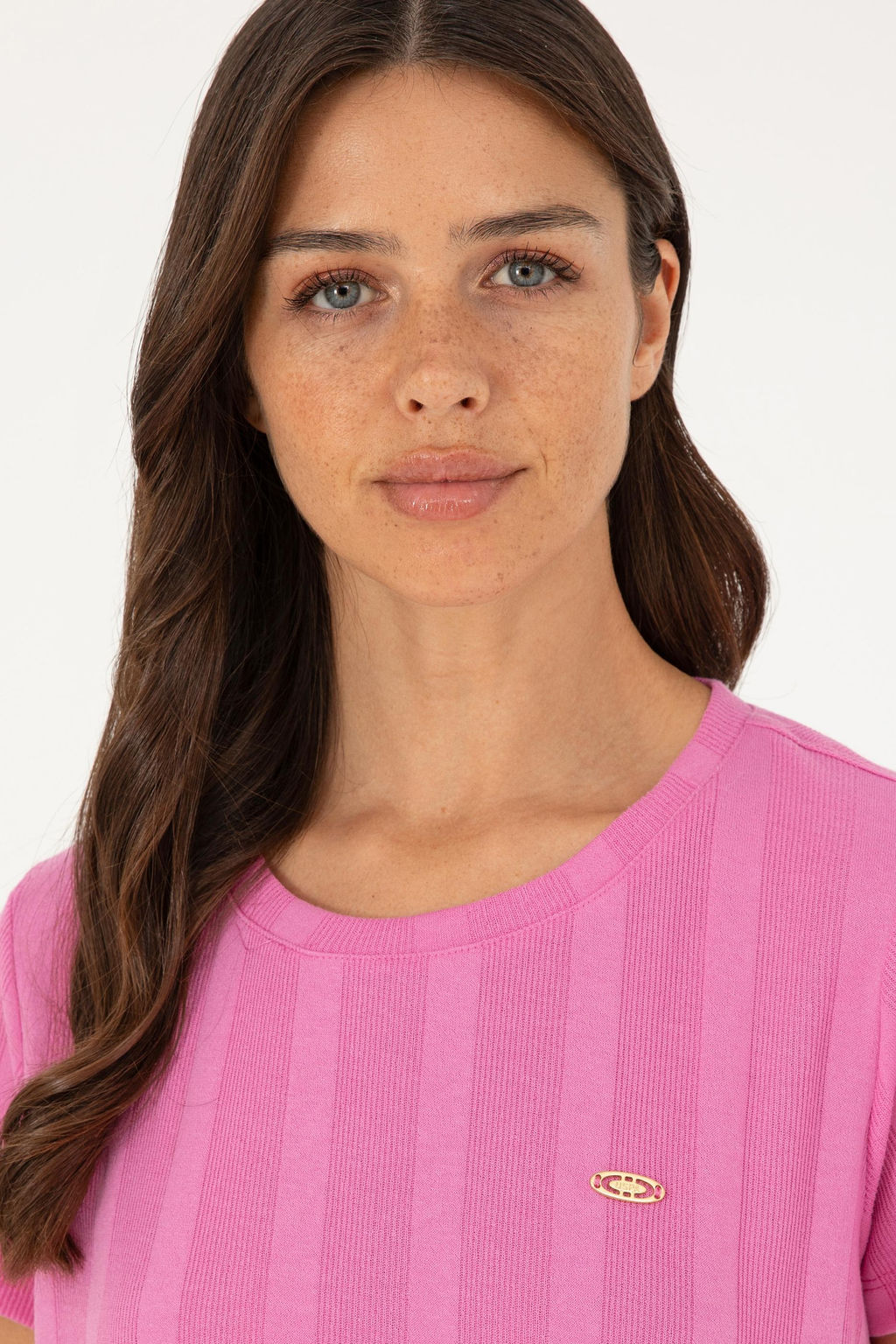 U. S. Polo Assn / Женская фиолетовая футболка - U.s. polo assn фото 2