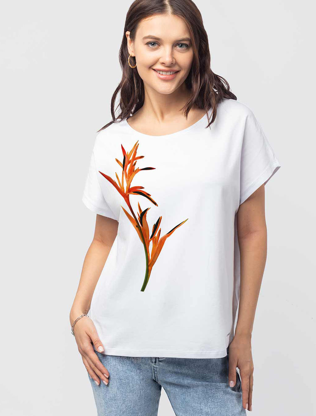 VILATTE / Футболка из премиального хлопка с эластаном  фото 5