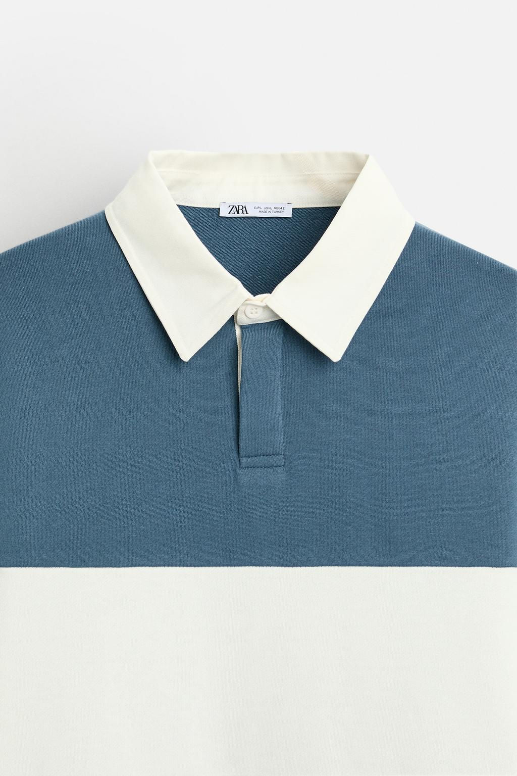 COLOUR BLOCK POLO SHIRT - Zara фото 9
