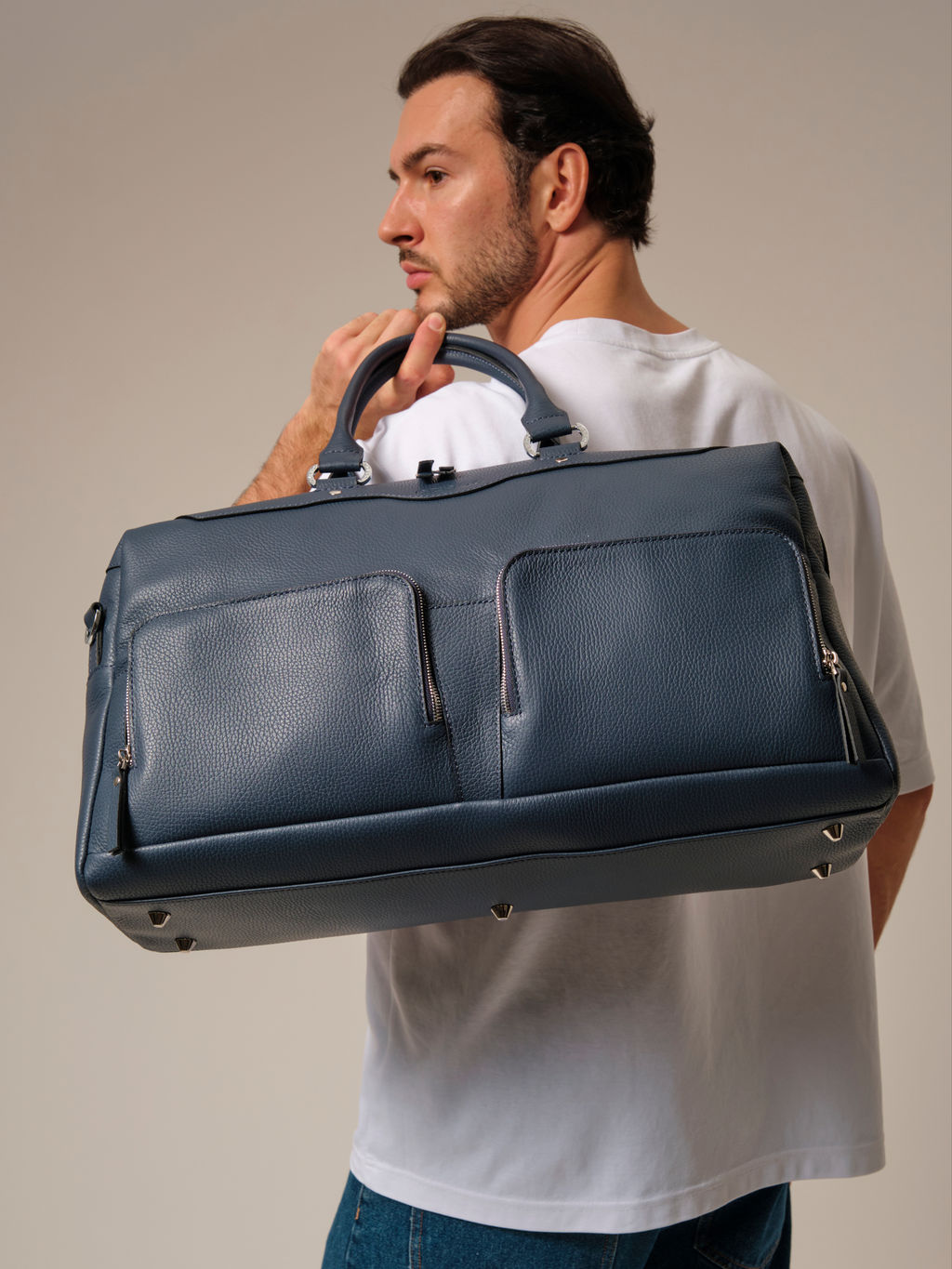 Сумка дорожная Azaro 8042 нас.синий