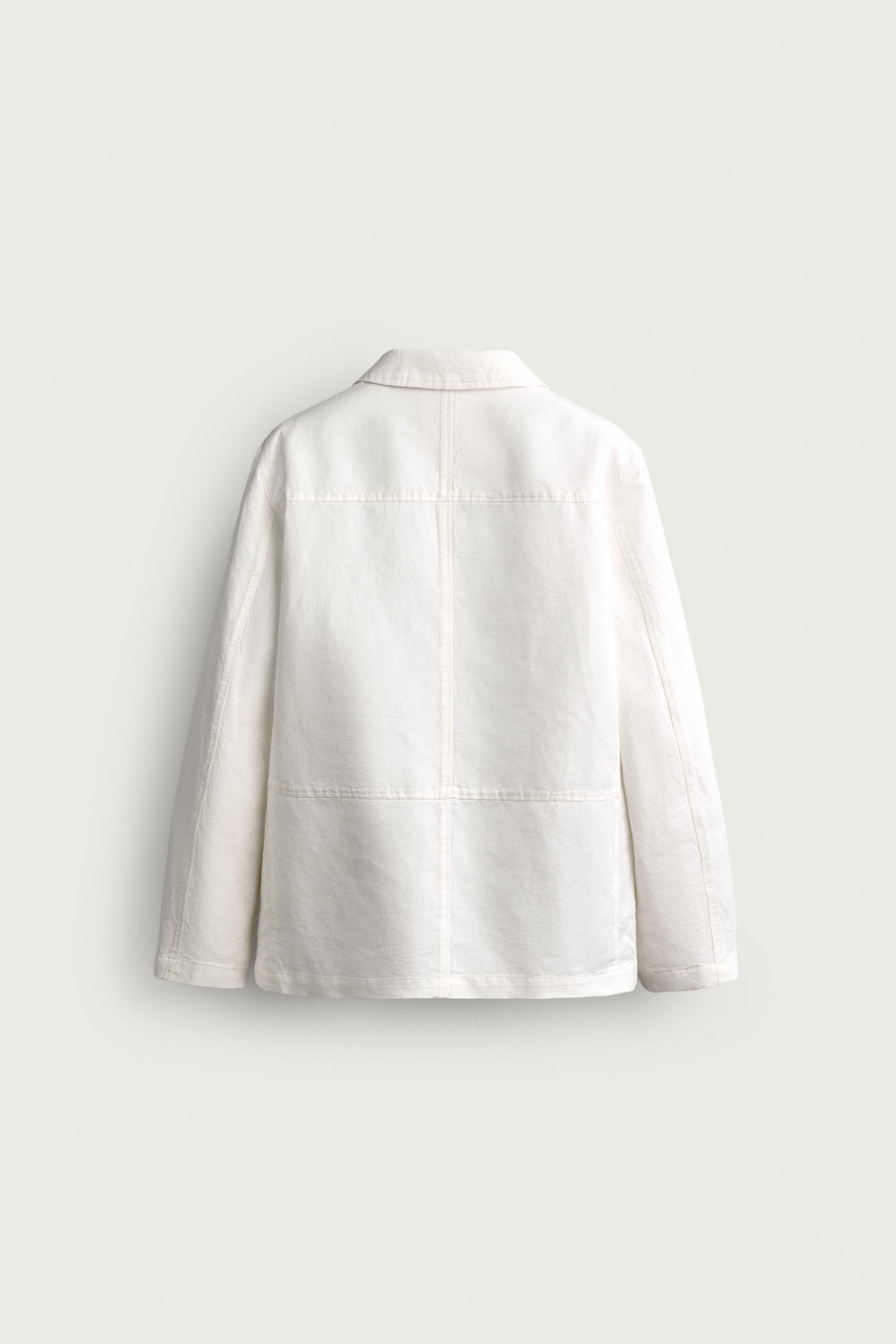 SOBRECAMISA REGULAR FIT BOLSILLOS / Blanco - Zara фото 8