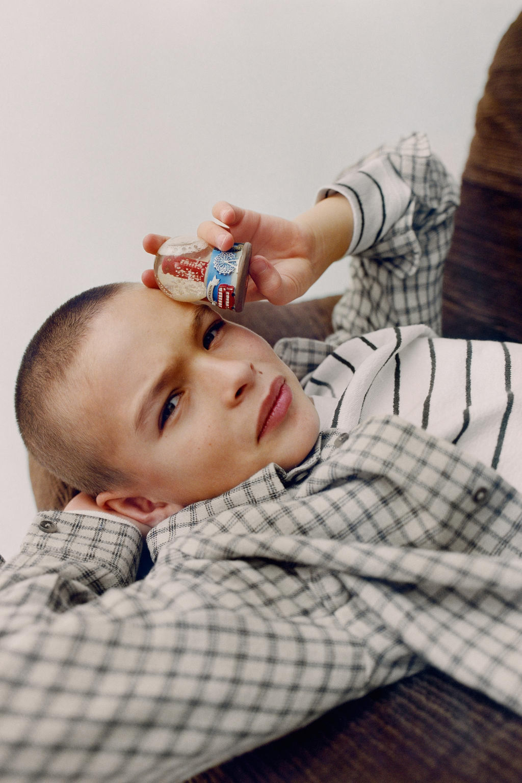 CHECKED FLANNEL SHIRT WITH POCKET - Zara фото 6