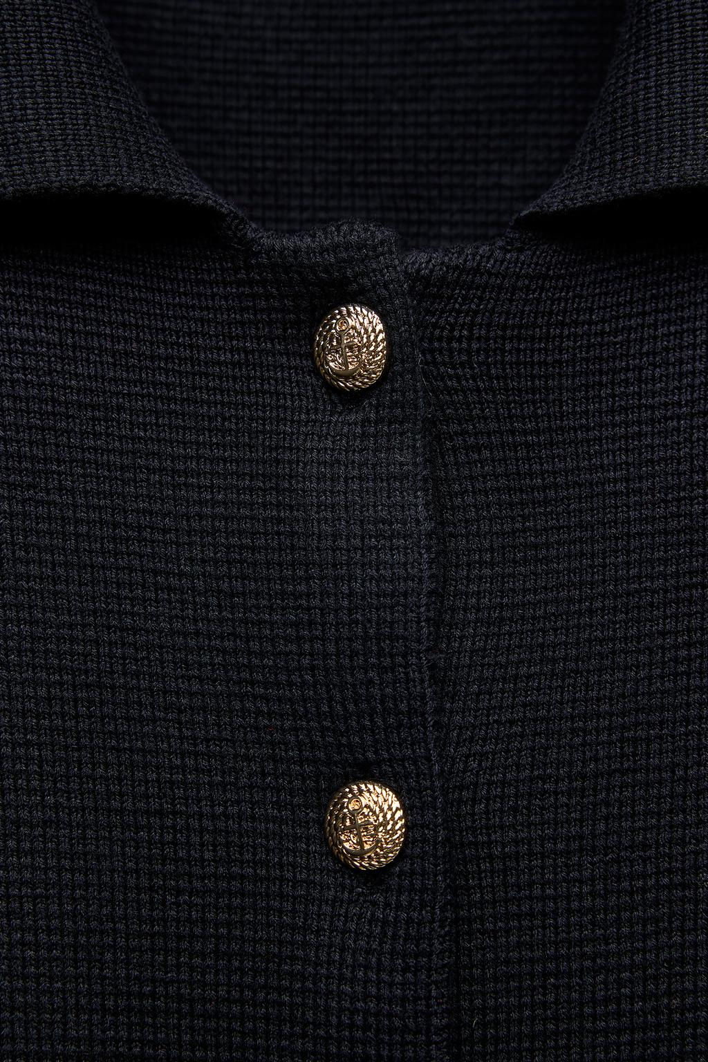 BUTTONED KNIT CARDIGAN - Zara фото 6