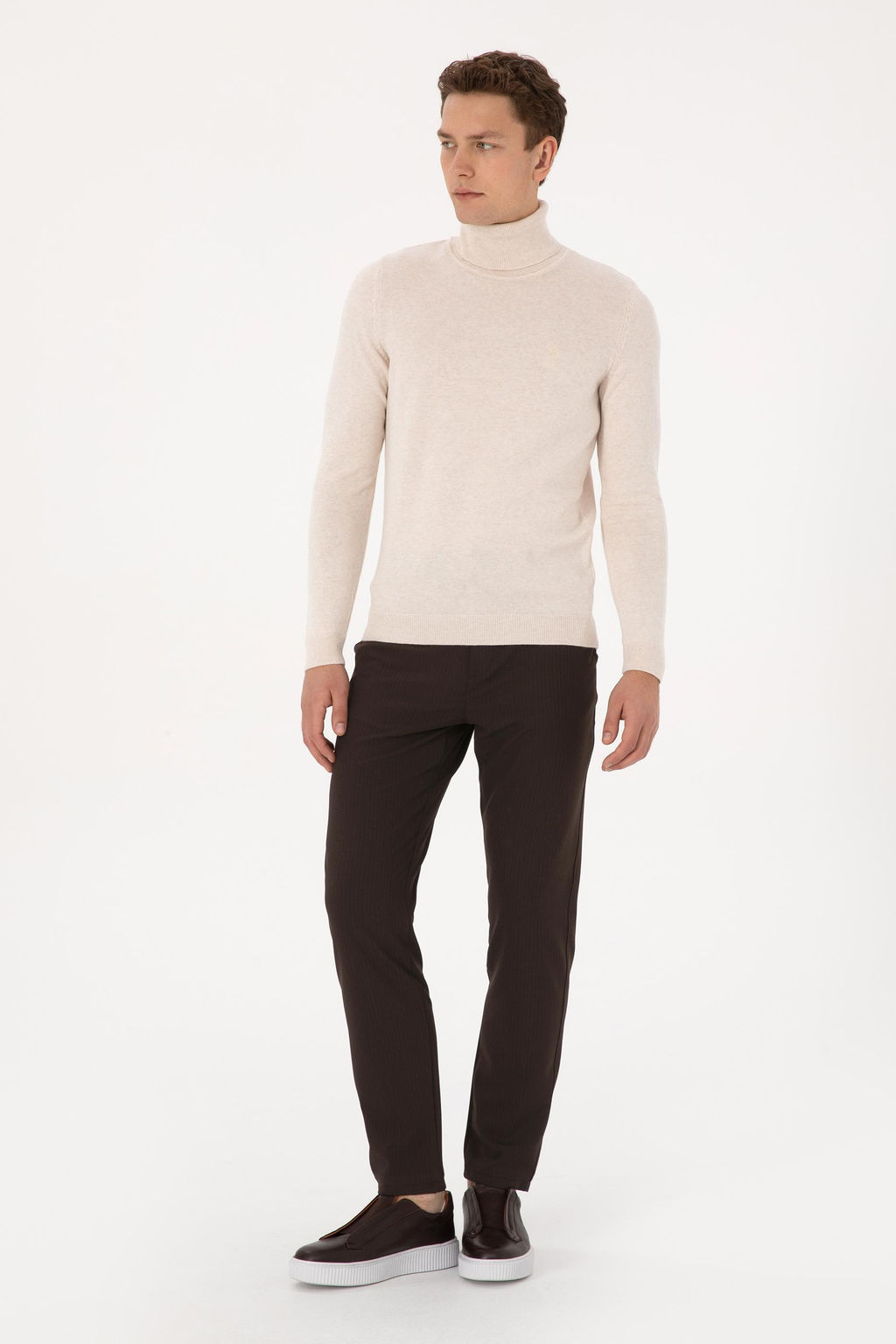 Erkek Kahverengi Kanvas Pantolon - U.s. polo assn фото 3