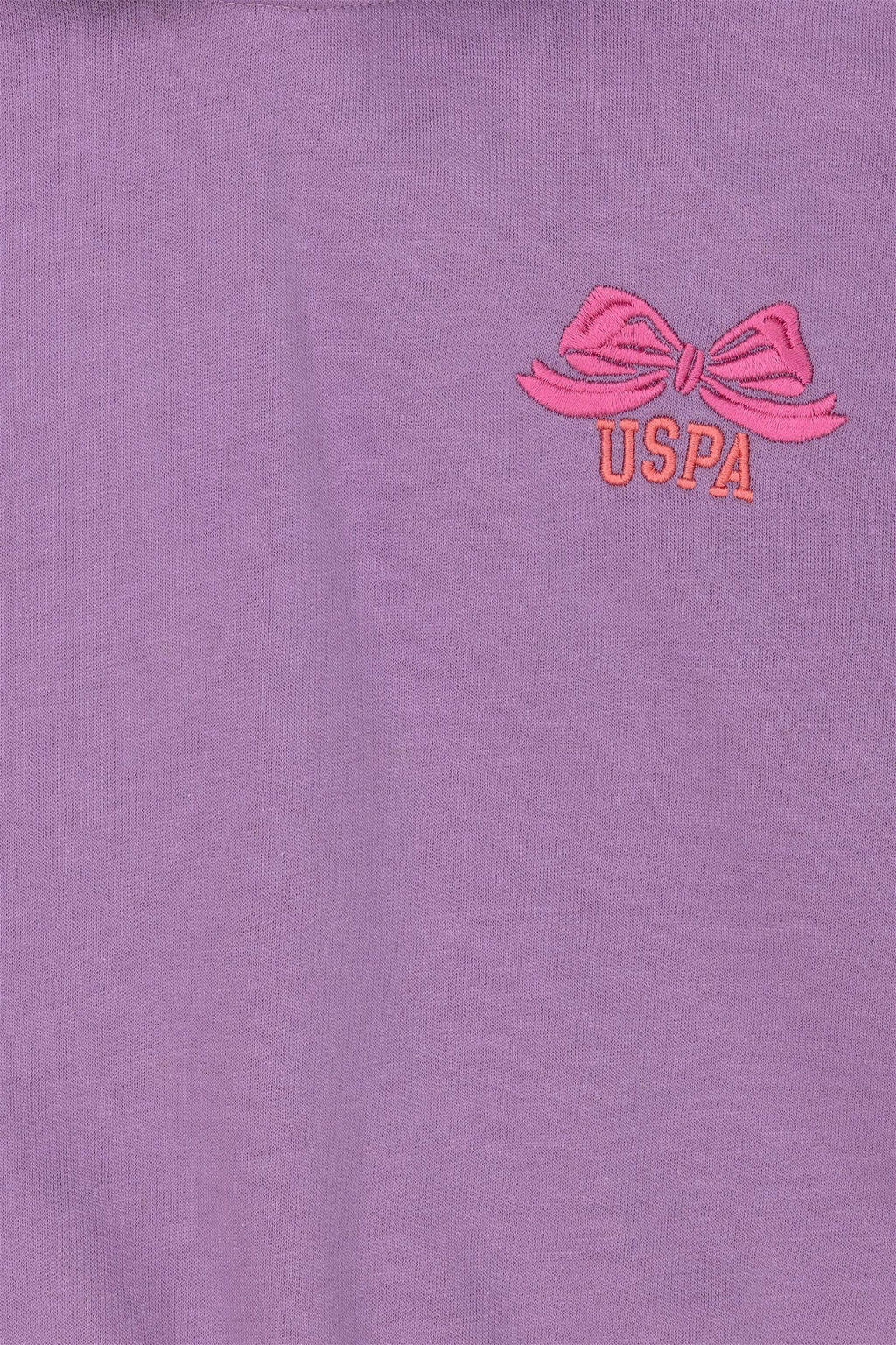 U. S. Polo Assn Сиреневый свитшот с капюшоном для девочки - U.s. polo assn фото 3