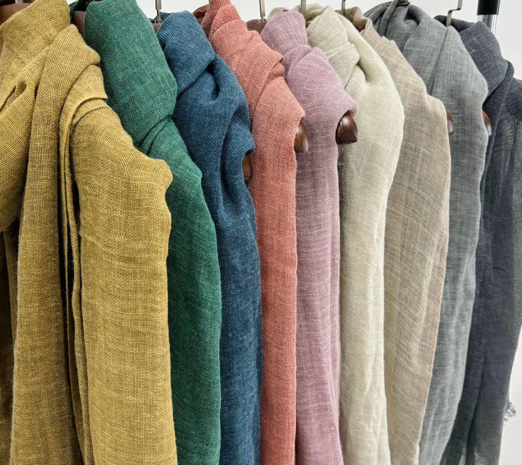 Палантин 210*100см в ассортименте 33-0002 бежевый