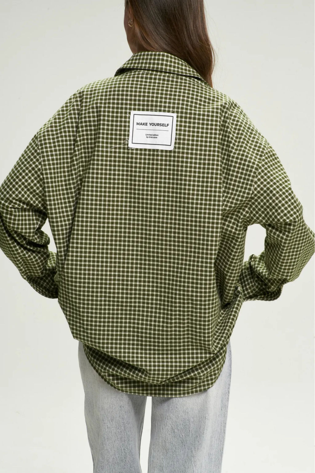 Рубашка Oversized в клетку Green