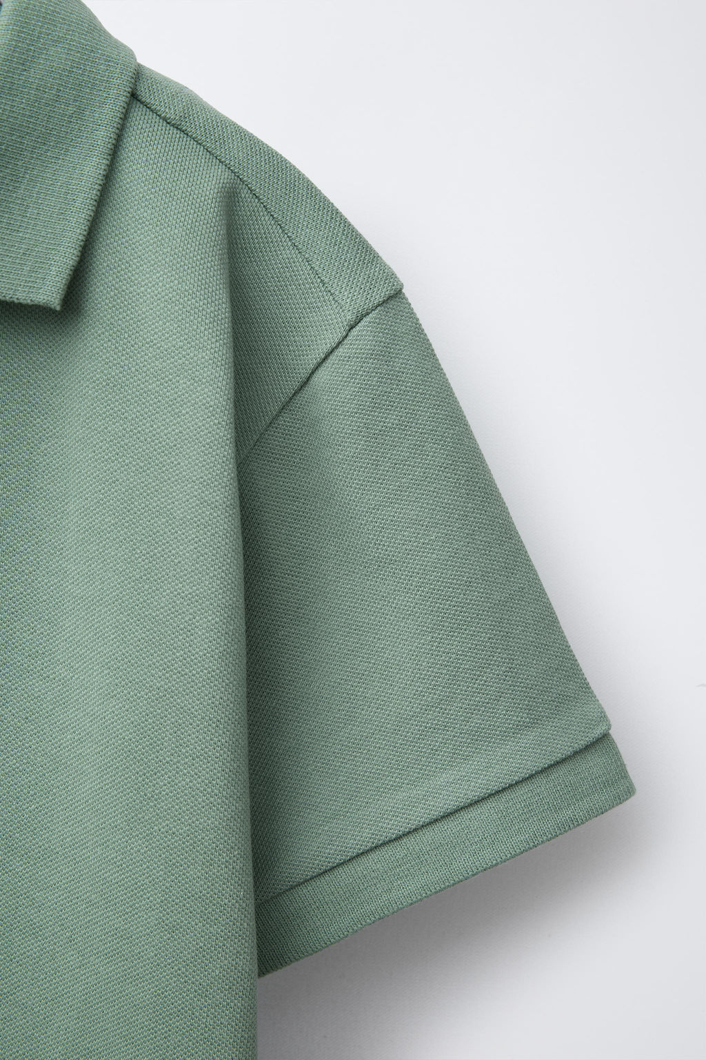 POLO B?SICO PIQU? / Khaki - Zara фото 4