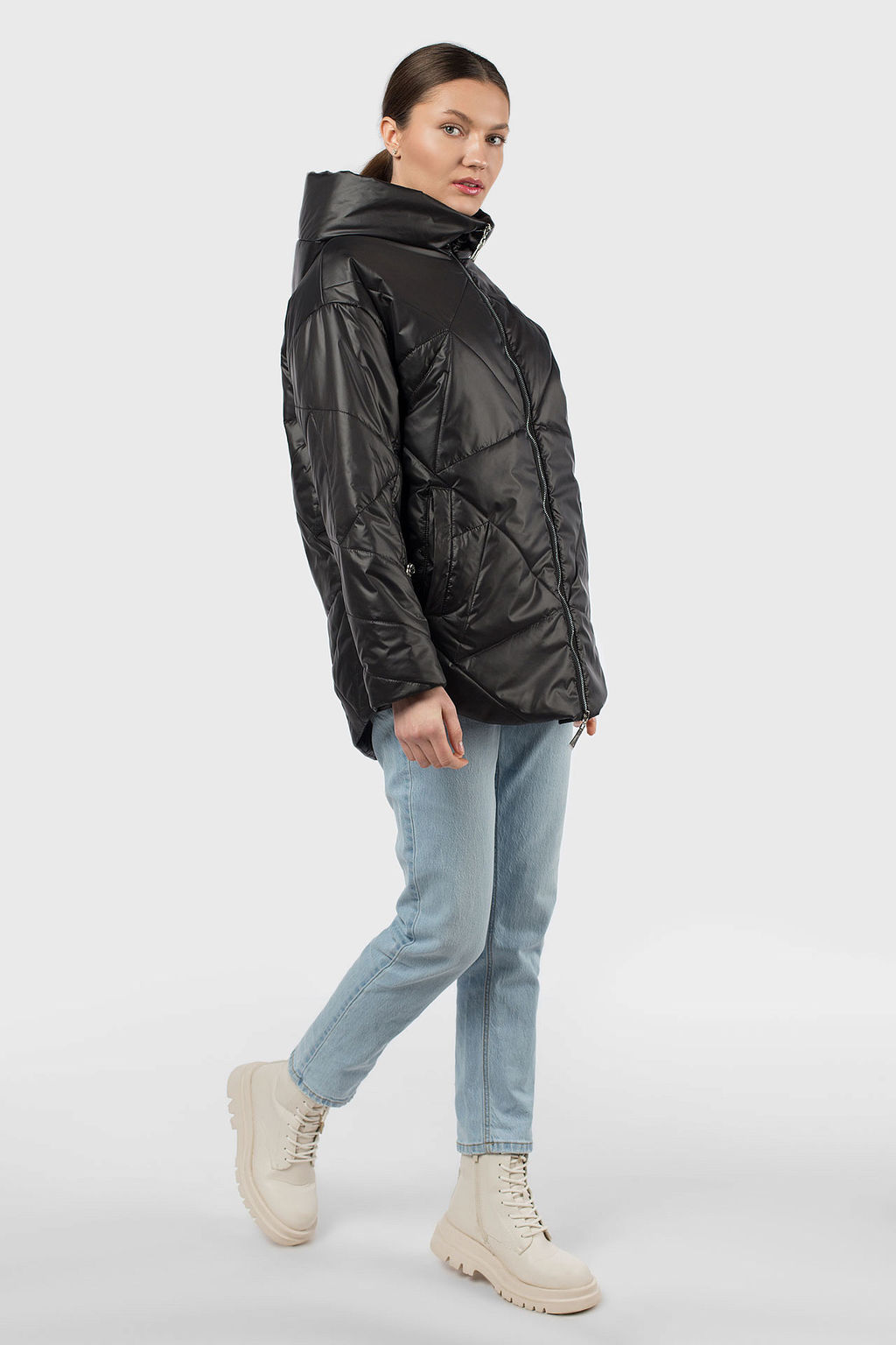 Куртка женская демисезонная (синтепон 150)  04-2909/04-2790 - Империя пальто фото 4